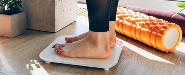 Standing on scales