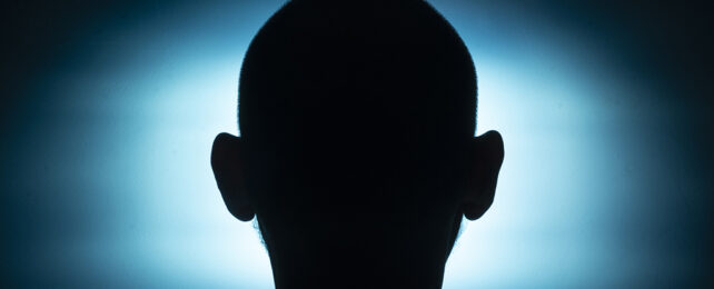 Light behind a human head