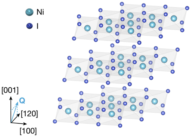 Nickel iodide lattice