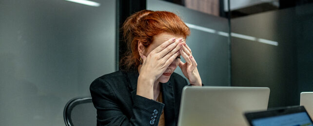 Stressed woman