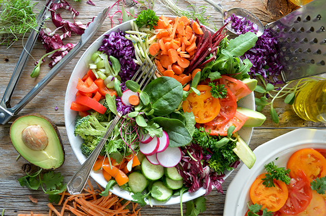 Mediterranean diet platter