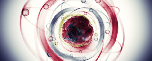 abstract graphic of an atom
