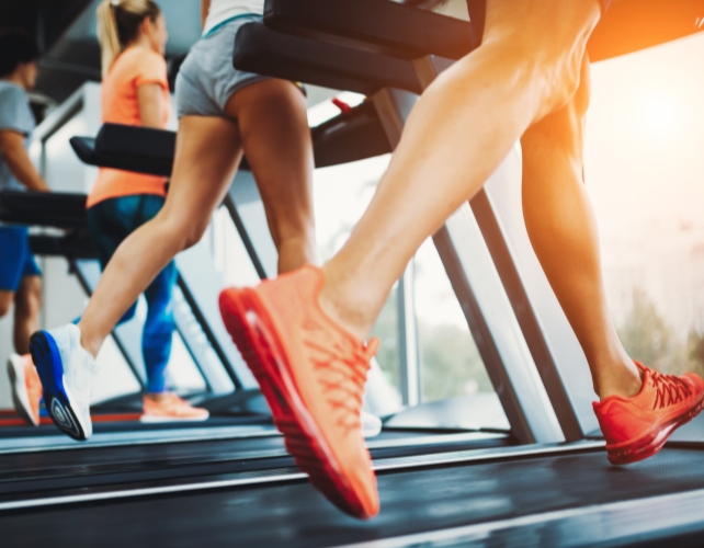 people running on treadmills