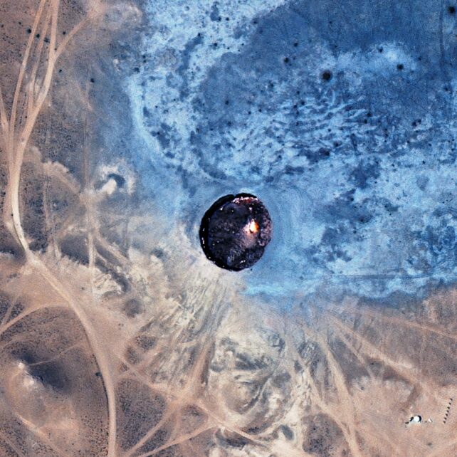 Fire seen from above 