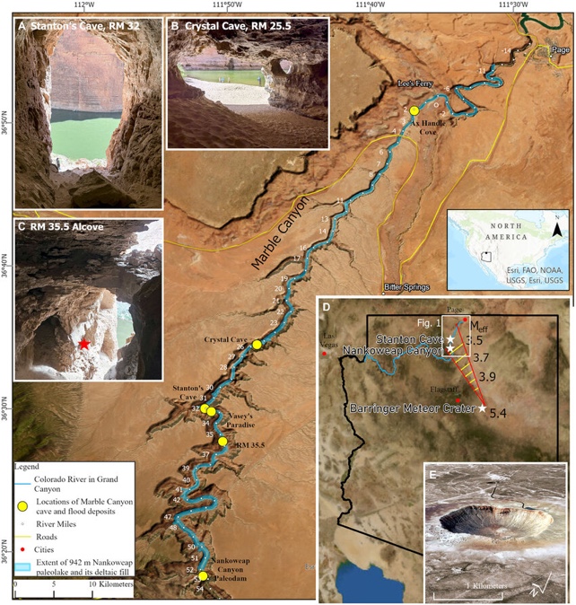 Extent-of-Nankoweap-paleolake-in-Marble-Canyon-showing-river-miles-below-Lees-Ferry-A
