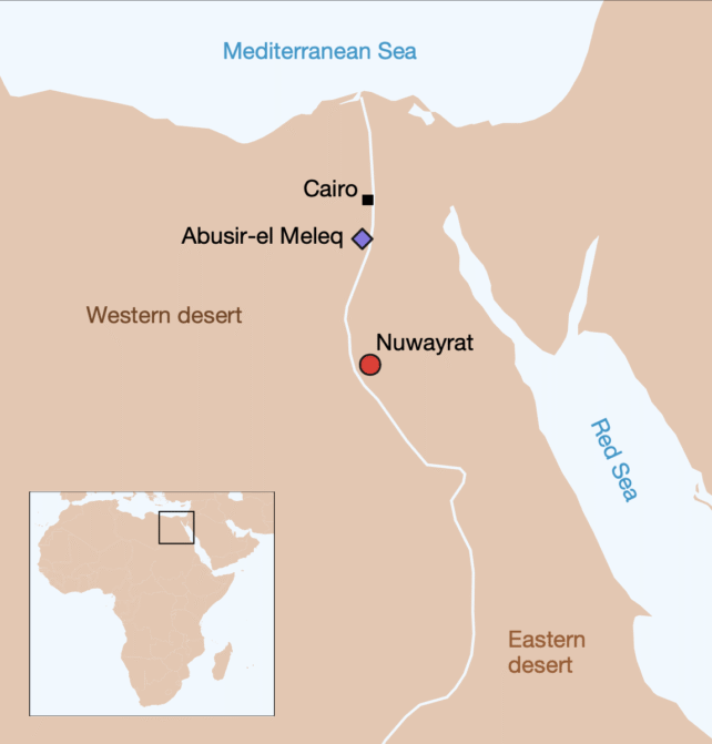 Map Ancient Egypt DNA