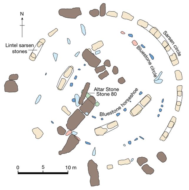 Map of stonehenge