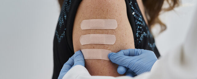 Vaccination plasters