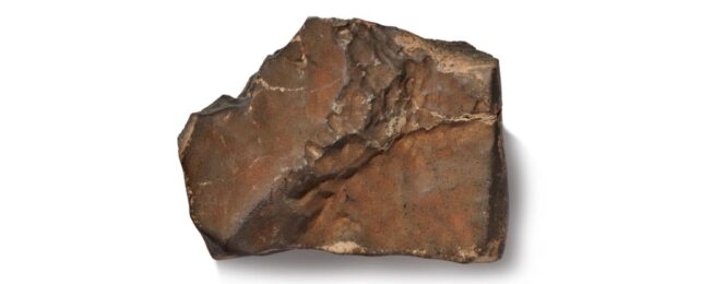 photo of the mars rock on a white background