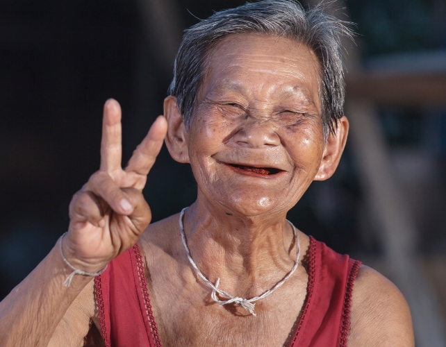 elderly thai man