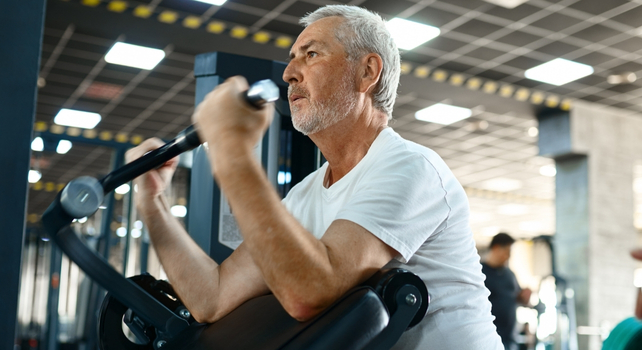 man at the gym