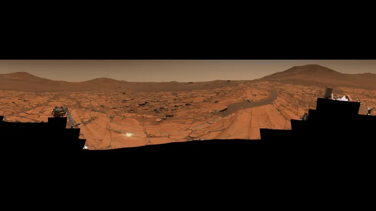 Natural-color panorama of Mars