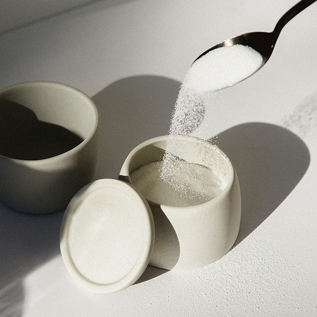 Sugar in a bowl