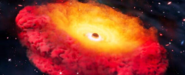 earliest black hole illustration