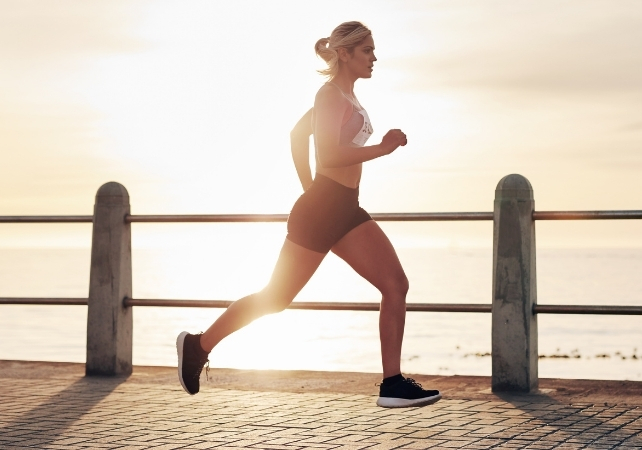 woman running