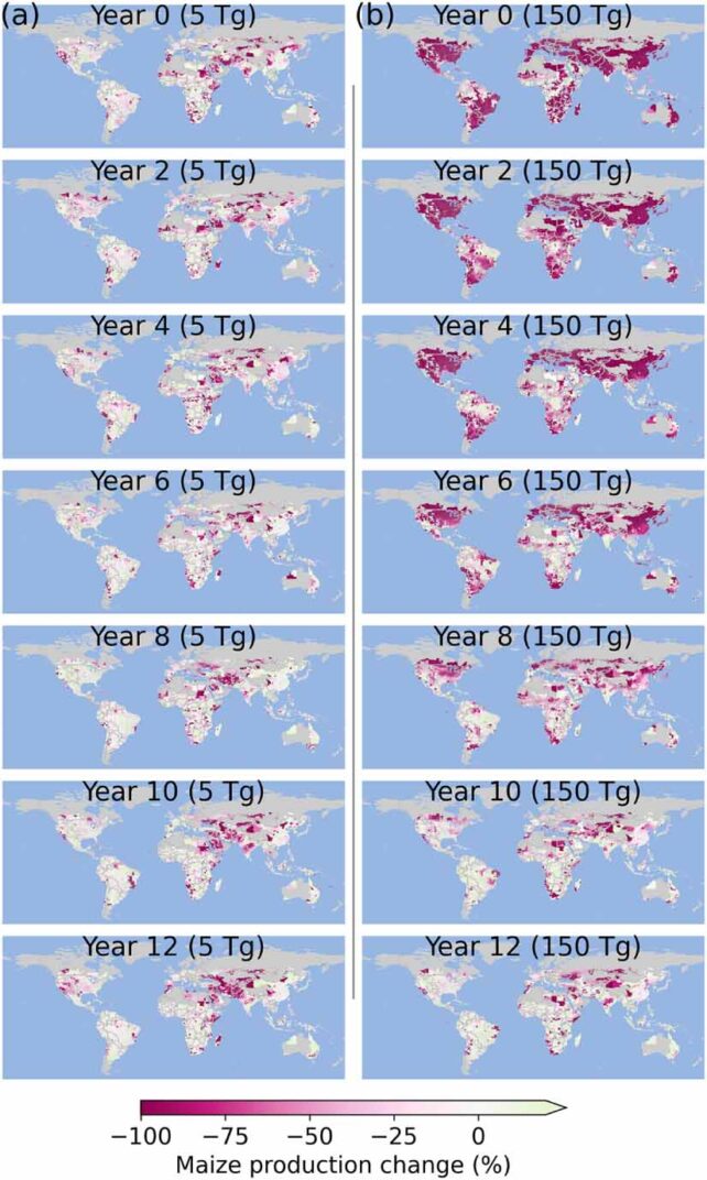 Nuclear Winter Simulations Show How Long Food Production Takes to Recover