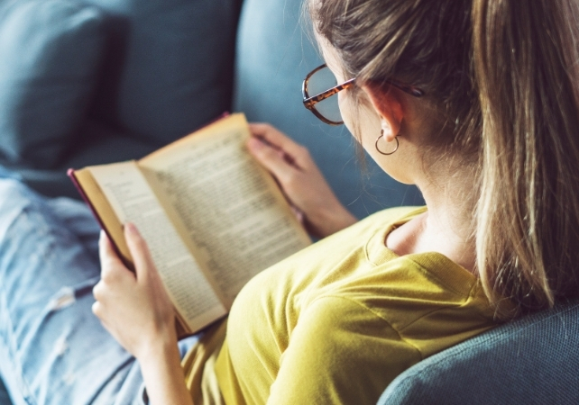 woman reading