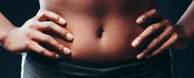 woman's stomach
