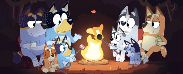 bluey camping