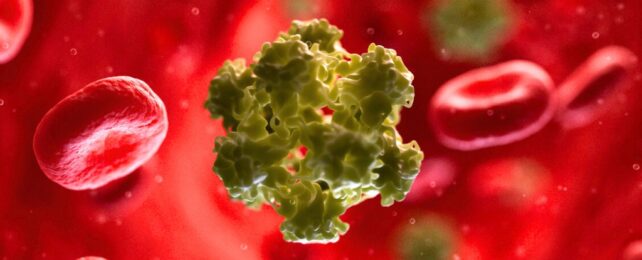 HPV graphic in bloodstream