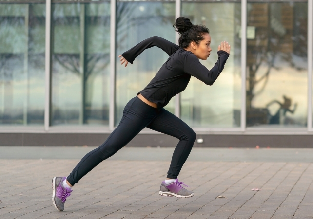 person sprinting
