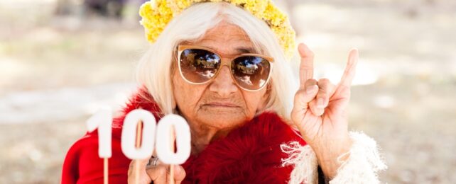 woman on 100th birthday