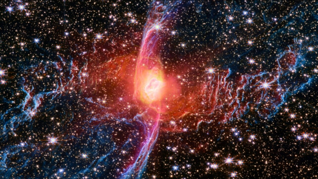 Red Spider Nebula Holds a Secret in Its Glowing Heart, JWST Reveals