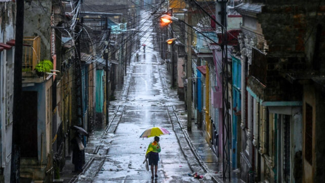 streets of cuba before hurricane melissa