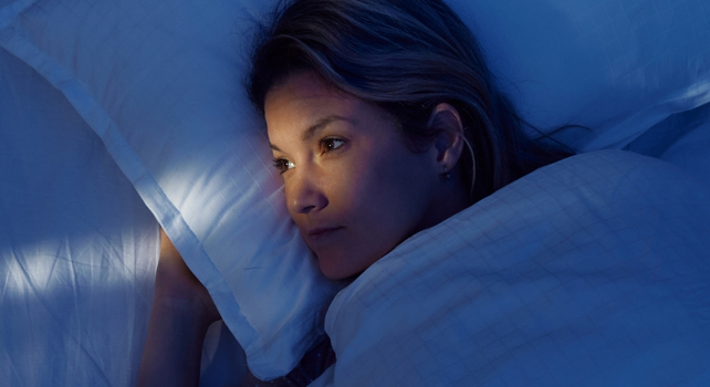 person not sleeping