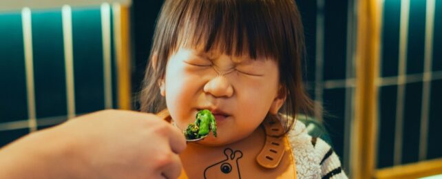 picky eater pulling a face