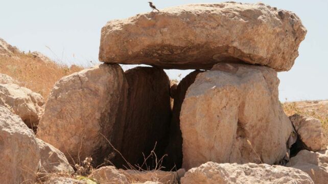 ancient dolmen structure