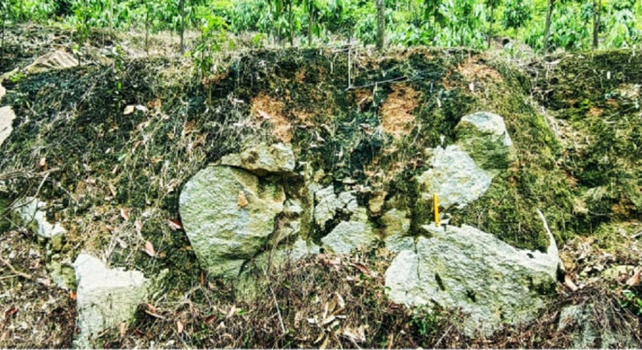 geology inside the crater rim