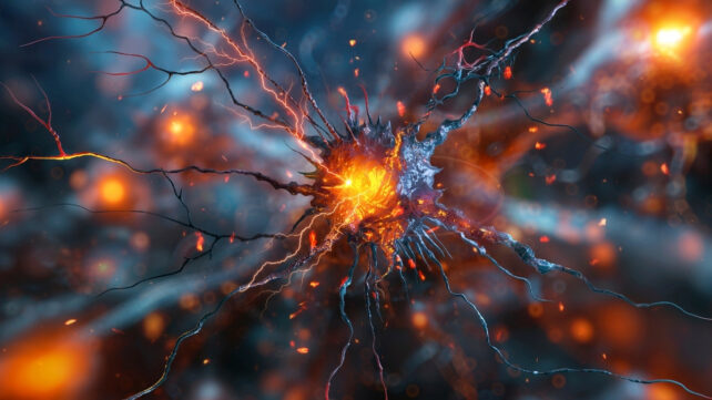 abstract brain cell