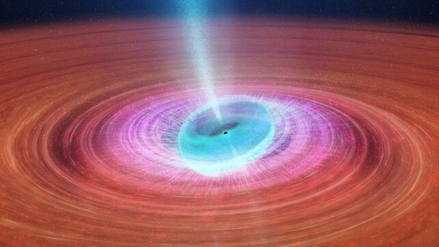 Star's Death Plunge Reveals Spacetime Twisting Around a Black Hole