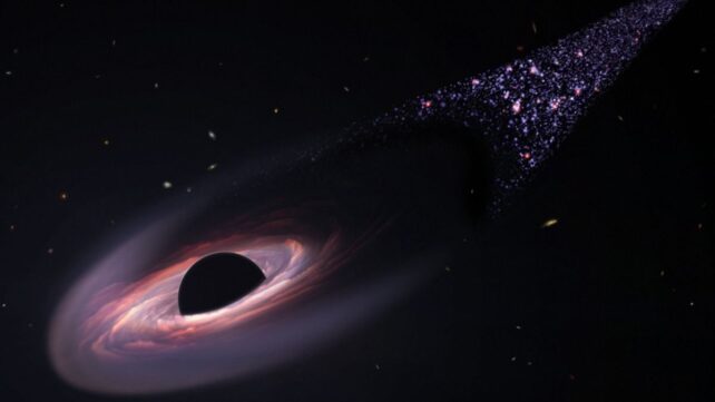 JWST Confirms: First Runaway Supermassive Black Hole Tearing Through Space