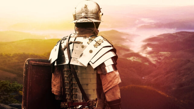 Roman Soldier looking out at the horizon