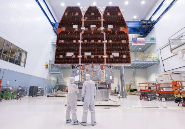Nancy Roman space telescope in a clean room