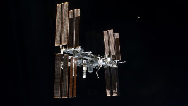 ISS in space