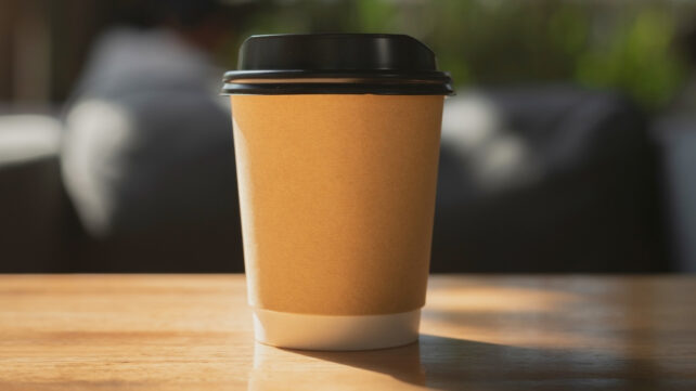 disposable coffee cup
