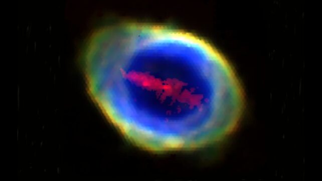A Glowing Bar of Iron Is Haunting The Ring Nebula &ndash; And No One Knows Why