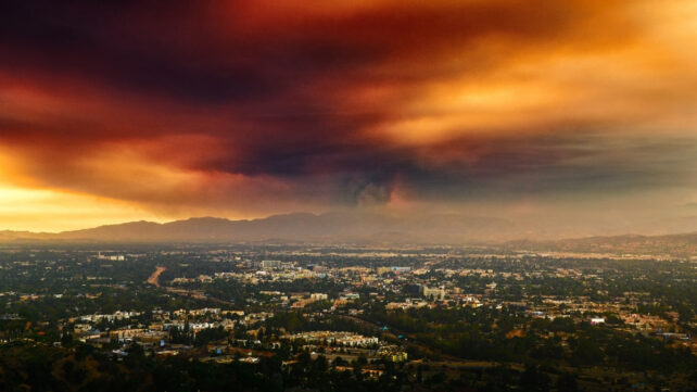 smoke over LA