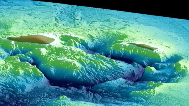 image of underwater Kikai caldera, Japan