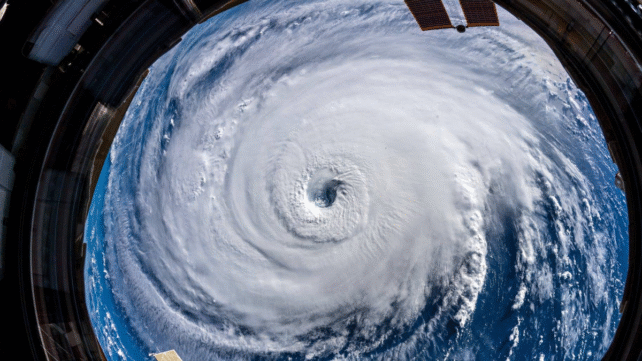 hurricane from space