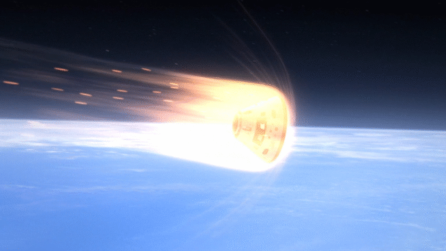 space capsule re-entry