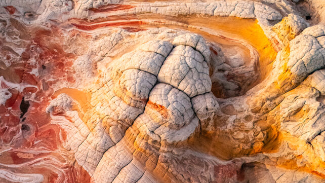 Aerial perspective of rocks