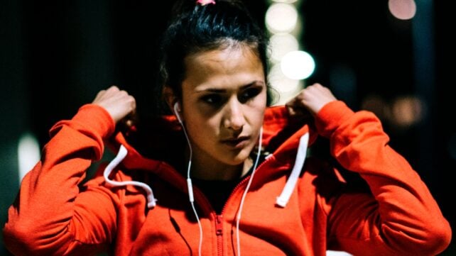 Woman in Tracksuit