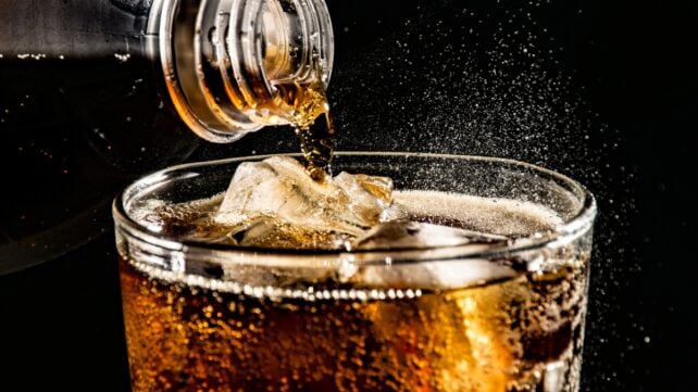 coke being poured