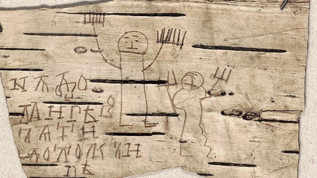 Kids Have Been Drawing Violent Battles And Fantastical Beasts on Their Homework Since The 13th Century