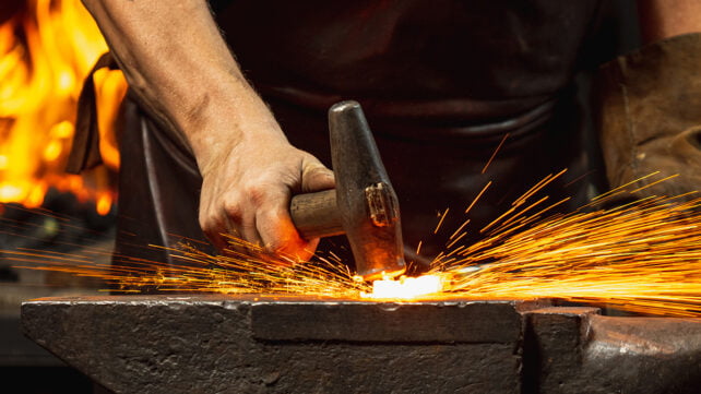 Forging iron