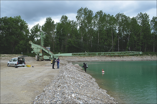 Gravel extraction plant